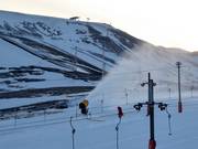 Snow cannon in the Bláfjöll ski resort