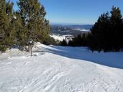 Difficult slope Roc de Péborny