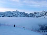 Evening atmosphere at the Karjoch mountain station