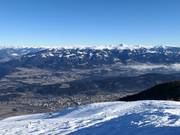 View of Spittal an der Drau and Lake Millstätter See