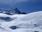 Off-piste slopes at Rabgiusa