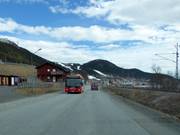 Ski bus in the Åre ski resort