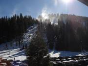 Parking spaces with four-seater chairlift