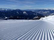 Very well-groomed slopes