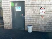 Trash cans at the valley station