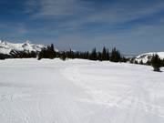 Easy slopes start at the Prospect Express