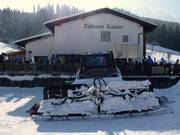 The snow groomer at Zahmer Kaiser