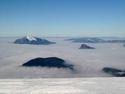 Sea of fog over Lake Geneva