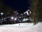 Night skiing