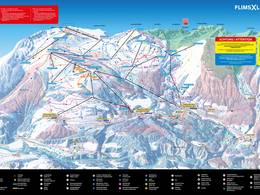 Trail map Laax/Flims/Falera