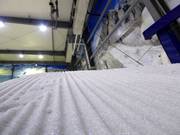 Very good slope preparation in the Snowplanet indoor ski area
