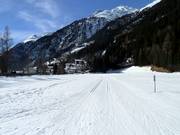 Cross-country ski trails in Feichten in the Kaunertal