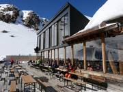 Sun terrace of the Weißsee glacier restaurant