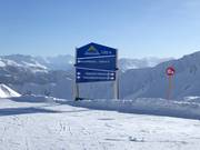 Signposting in the Serfaus-Fiss-Ladis ski area