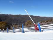 Snowmaking with snow lances in the Thredbo ski resort