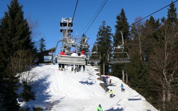 Biggest height difference in the Plzeň Region (Plzeňský kraj) – ski resort Špičák