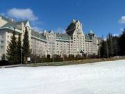 The Fairmont Chateau Whistler is located right on the slope.