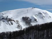 View of the difficult slopes on the Ćupovi