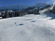 Easy slope Schwanden at the 8-seater chairlift