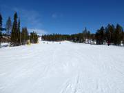 Easy and wide slope in the Levi ski resort