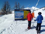 Information board at the Freiberglift