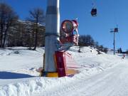 Powerful snow cannon on the Stiergarten