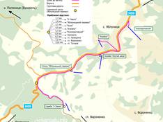 Trail map Kooperatyvny (Кооперативний) – Yablunytsia (Яблуниця)