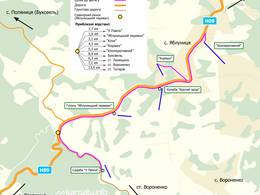 Trail map Korivka (Корівка) – Yablunytsia (Яблуниця)