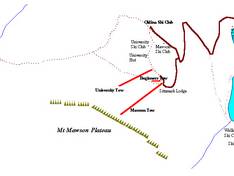 Trail map Mount Mawson