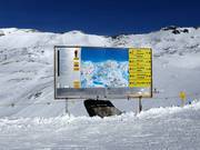 Information board at the mountain station of the Eisseebahn