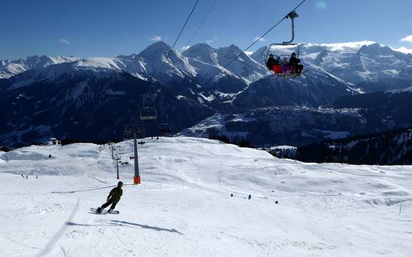 Biggest height difference in Andermatt Sedrun Disentis – ski resort Disentis