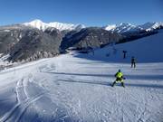 The practice area at the middle station