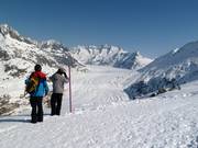 View of the Aletsch Glacier