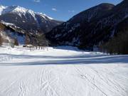 Easy beginner slope Mezoli in the valley area