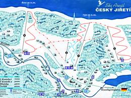 Trail map Český Jiřetín