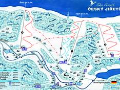 Trail map Český Jiřetín