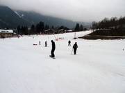 Beginner slopes at the two platter lifts