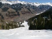 Mogul slope down to Telluride