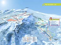 Trail map St. Jean Montclar