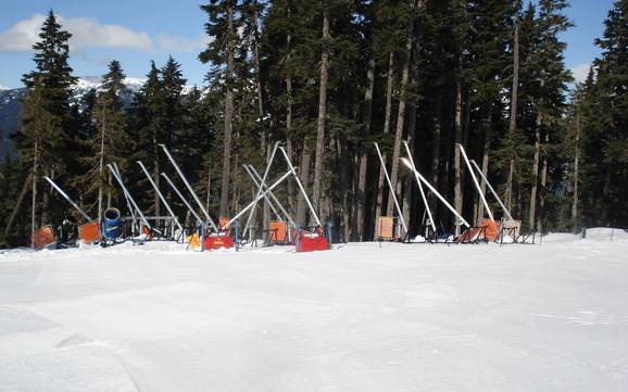 Snow reliability Garibaldi Ranges – Snow reliability Whistler Blackcomb