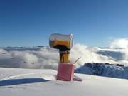 High-performance snow cannon in the Saint-Lary-Soulan ski area