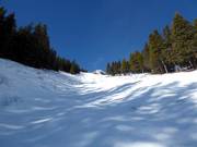 Extremely difficult slope The Chute