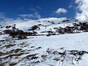 Difficult slopes on Back Perisher Mountain