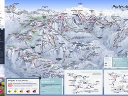 Trail map Les Portes du Soleil – Morzine/Avoriaz/Les Gets/Châtel/Morgins/Champéry