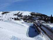 The center of Idre Fjäll is located right next to the slopes.