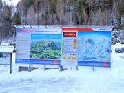 Information board at the valley station