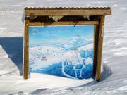 Information board in the ski area