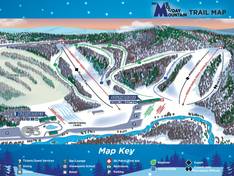 Trail map Holiday Mountain (NY)