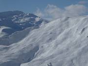 Challenging slope and deep-snow runs at the Parlets chairlift