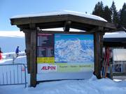 Slope map at the Schöngratbahn